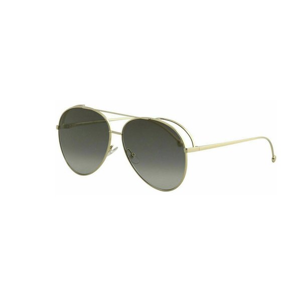Fendi Aviator Style Grey Mirrored / Gradient Lens.